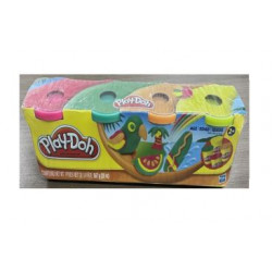 Play-Doh 4-pack Modeling Compound (dark Pink, lime green, turquoise and orange)