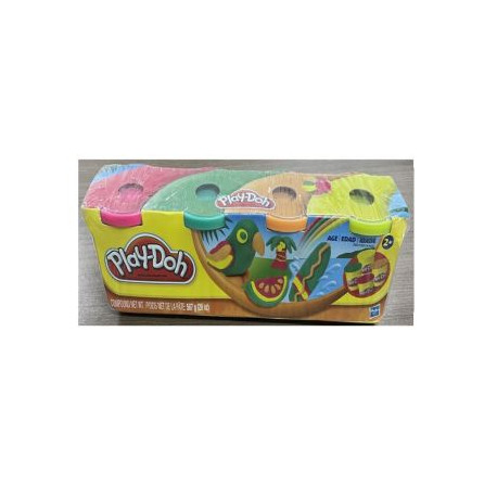 Play-Doh 4-pack Modeling Compound (dark Pink, lime green, turquoise and orange)